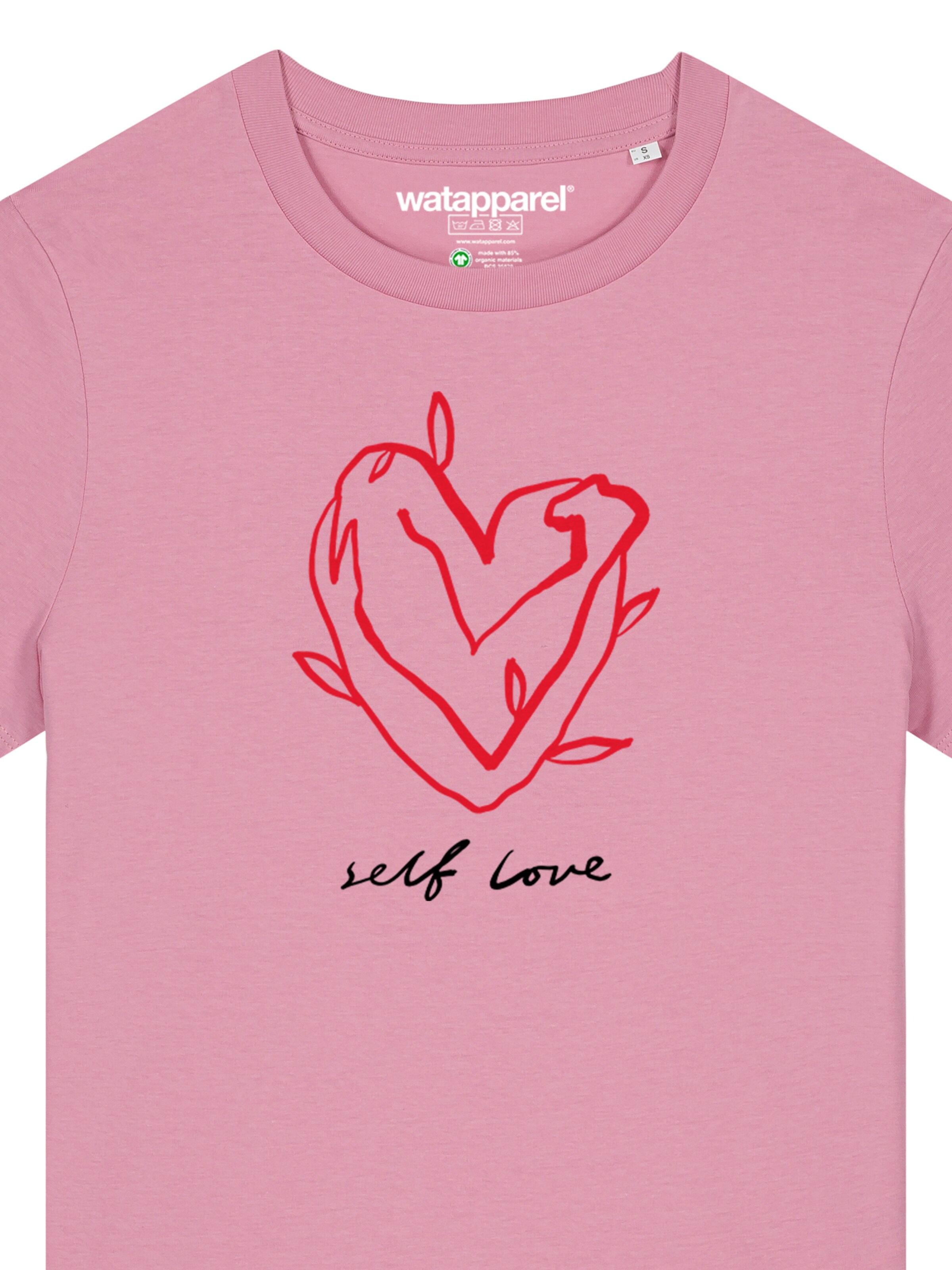 Watapparel Shirt 'Self Love' in Roze
