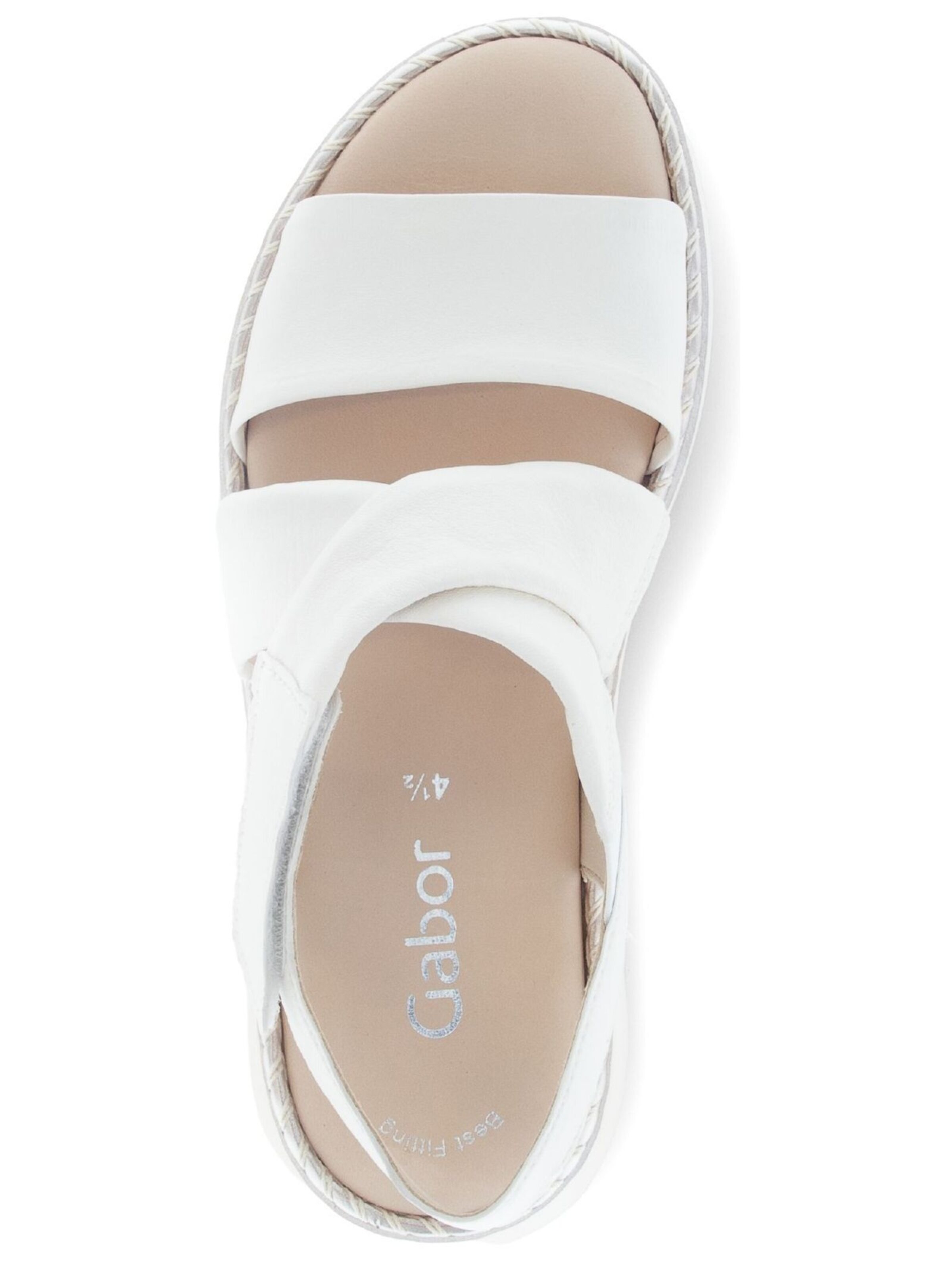 GABOR Sandale in Weiß