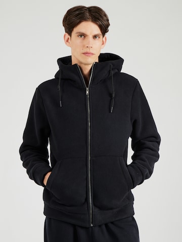 BLEND Fleece Jacket in Black: front