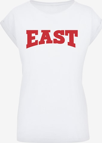 T-shirt 'Disney High School Musical The Musical East High' F4NT4STIC en blanc : devant