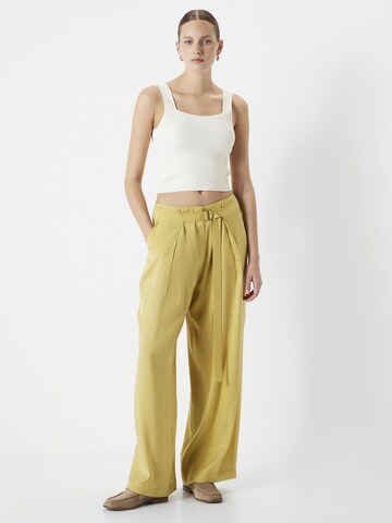 Wide Leg Pantalon Ipekyol en jaune