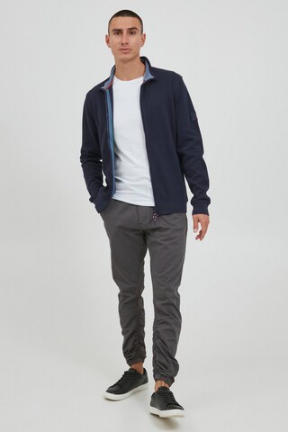 INDICODE JEANS Zip-Up Hoodie 'Arcelio' in Blue