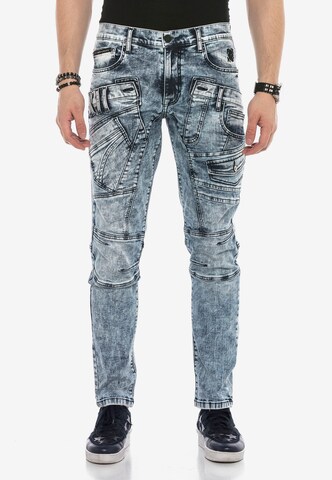 CIPO & BAXX Regular Jeans 'Frosted' in Blau: predná strana