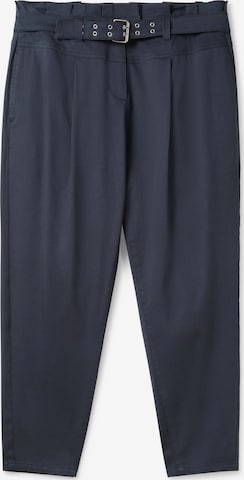 SHEEGO Tapered Trousers in Blue: front