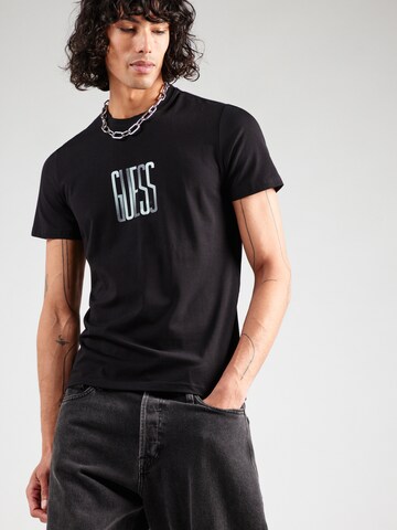 GUESS T-Shirt in Schwarz: Vorderseite