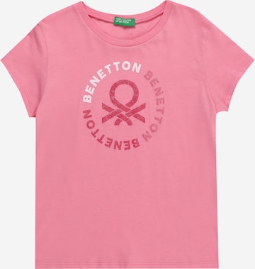 Maglietta di UNITED COLORS OF BENETTON in rosa: frontale