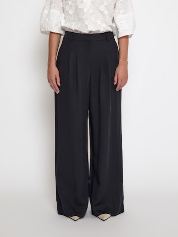Wide leg Pantaloni 'Rebecca' di Peppercorn in nero