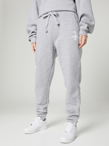 VIERVIER Tapered Housut 'Lenja' värissä harmaa: etupuoli