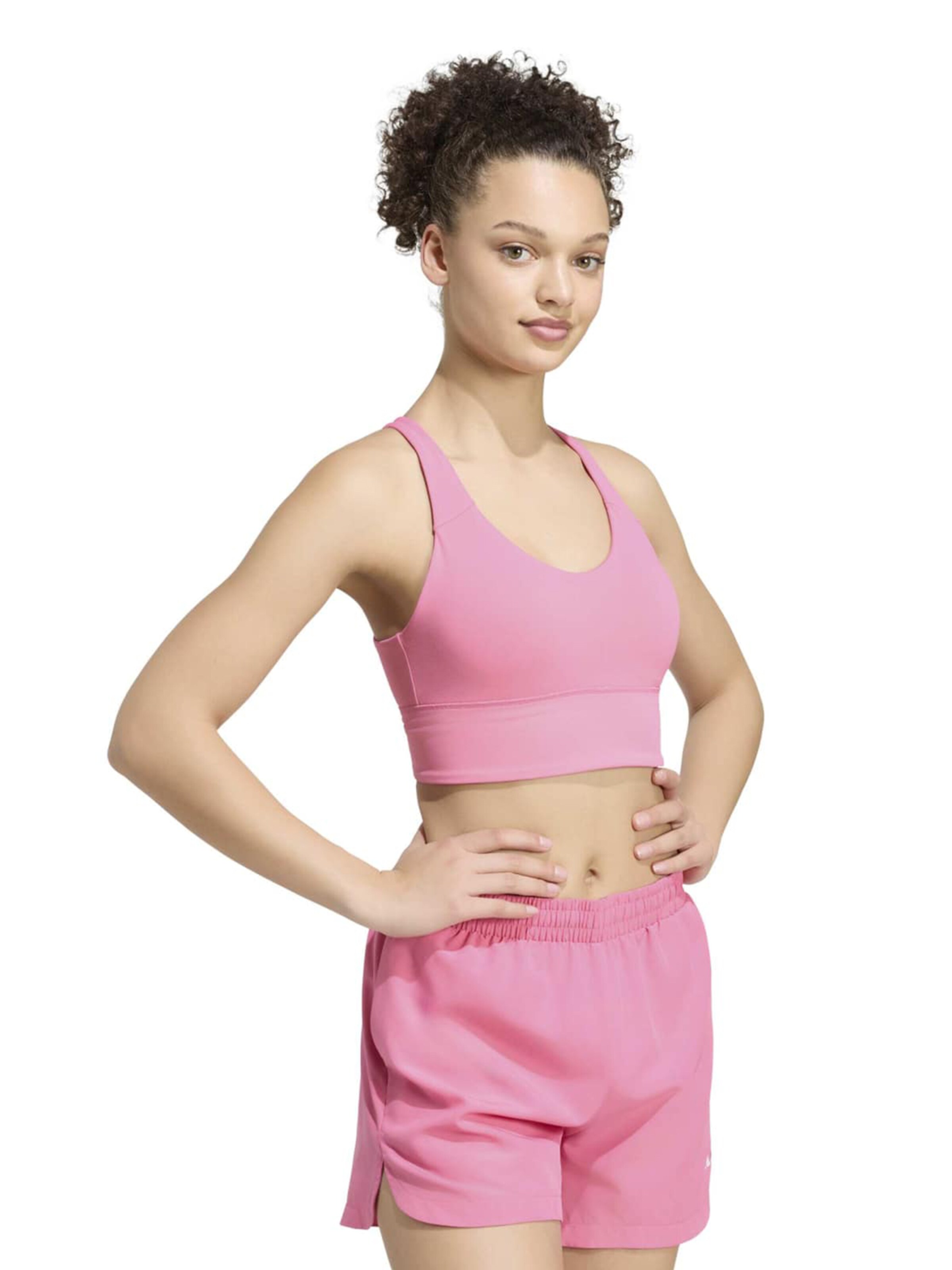 ADIDAS PERFORMANCE - Bustier Sujetador deportivo 'Studio All Me' en rosa: frente