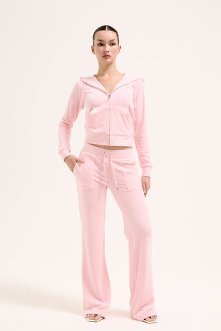 Juicy Couture Sweatjacke 'ROBERTSON HOODIE' in Pink