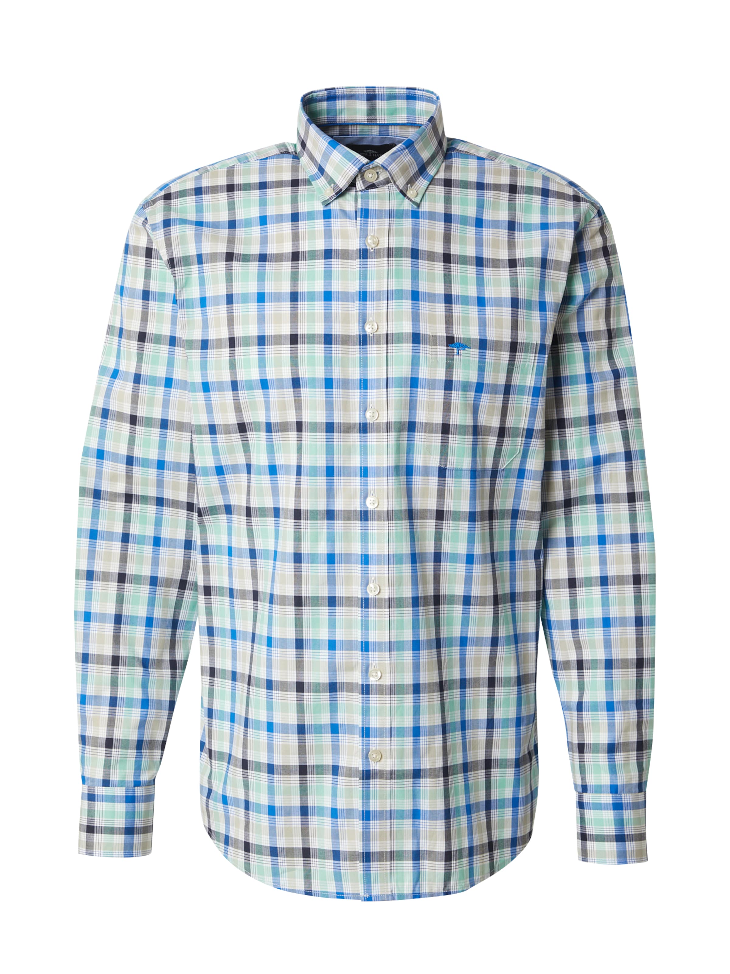 FYNCH-HATTON Regular Fit Hemd in Blau: Vorderseite