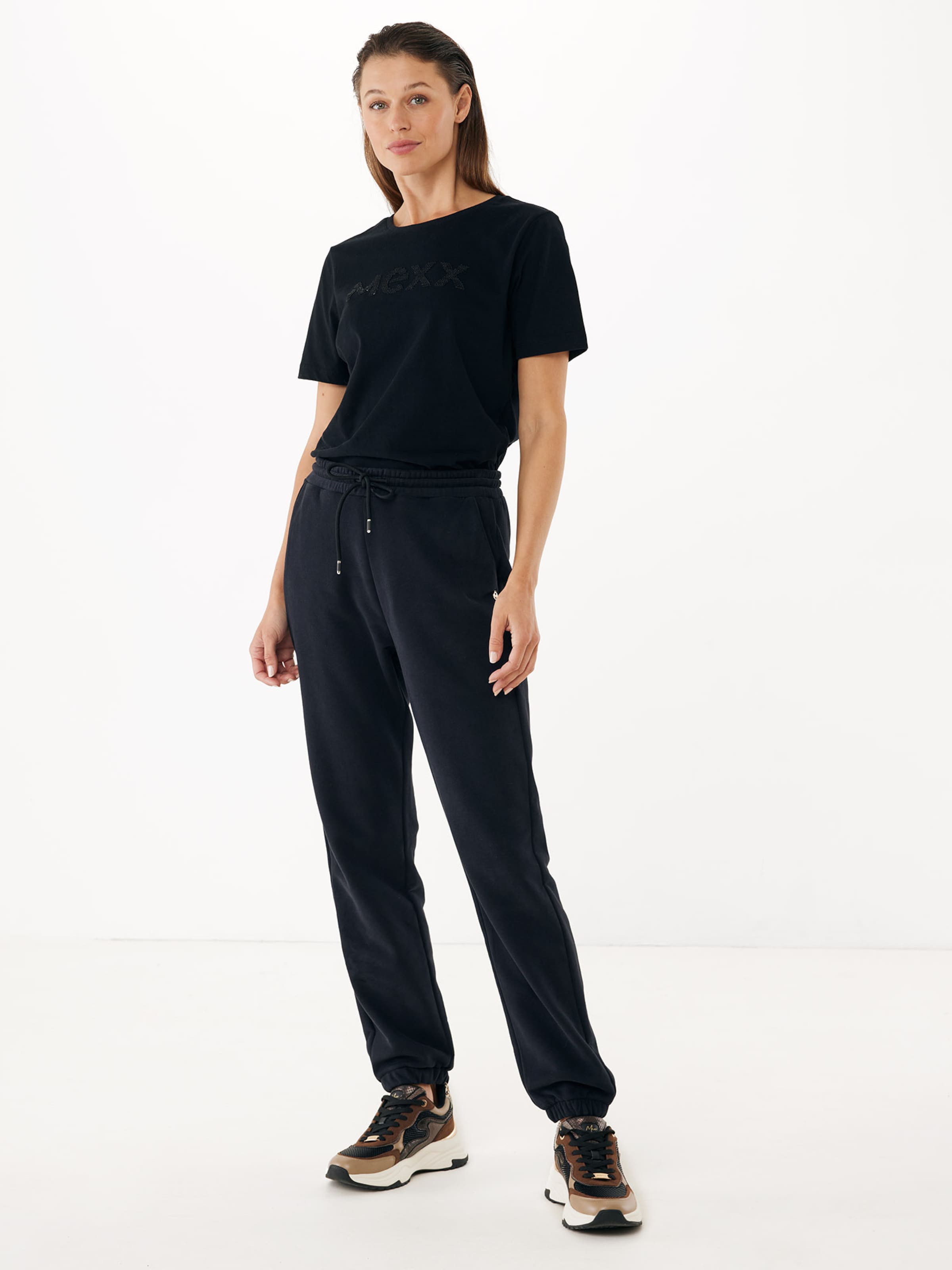Ms.cloverです。 MEXX Tricou 'Clover' pe Negru | ABOUT YOU