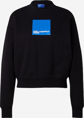 KARL LAGERFELD JEANS Суичър в черно: отпред