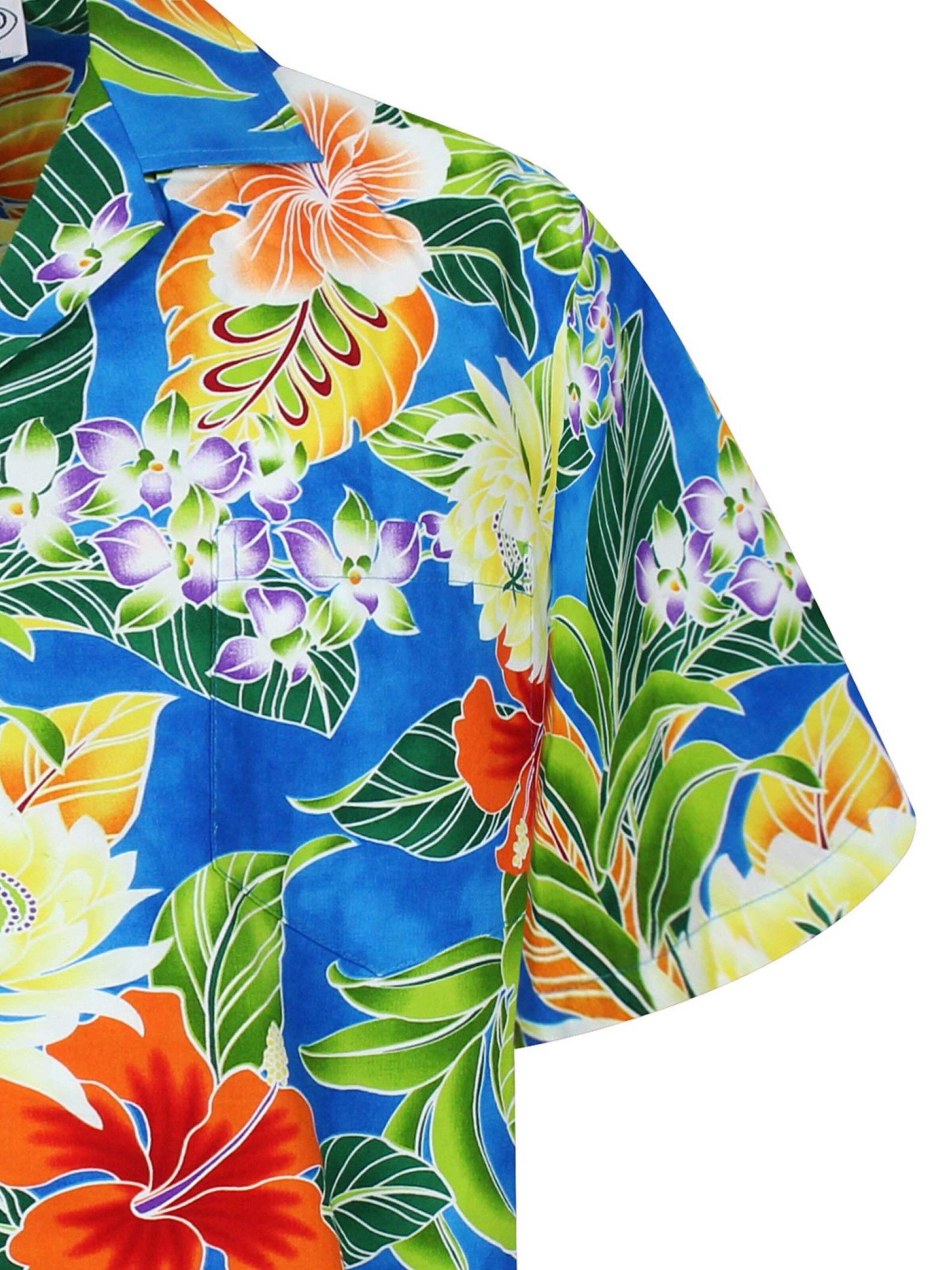 Regular fit Camicia 'New Flower' di Pacific Legend in blu