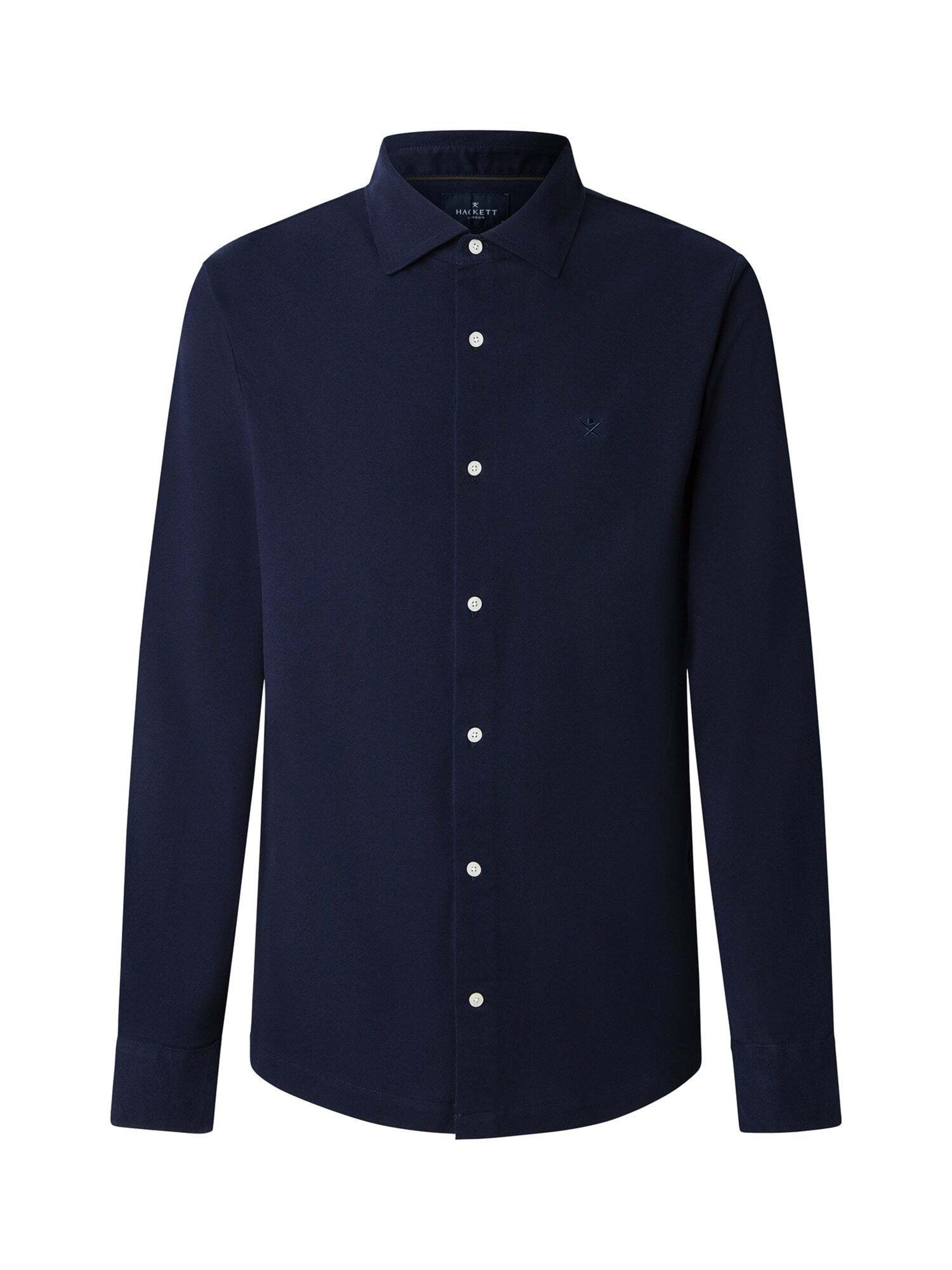 Hackett London Button Up Shirt in Blue: front