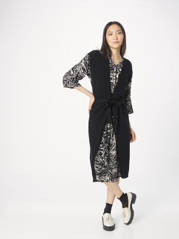 VILA Knit cardigan in Black: front