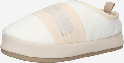 Calvin Klein Jeans Hausschuh in hellbeige / silber / weiß, Produktansicht