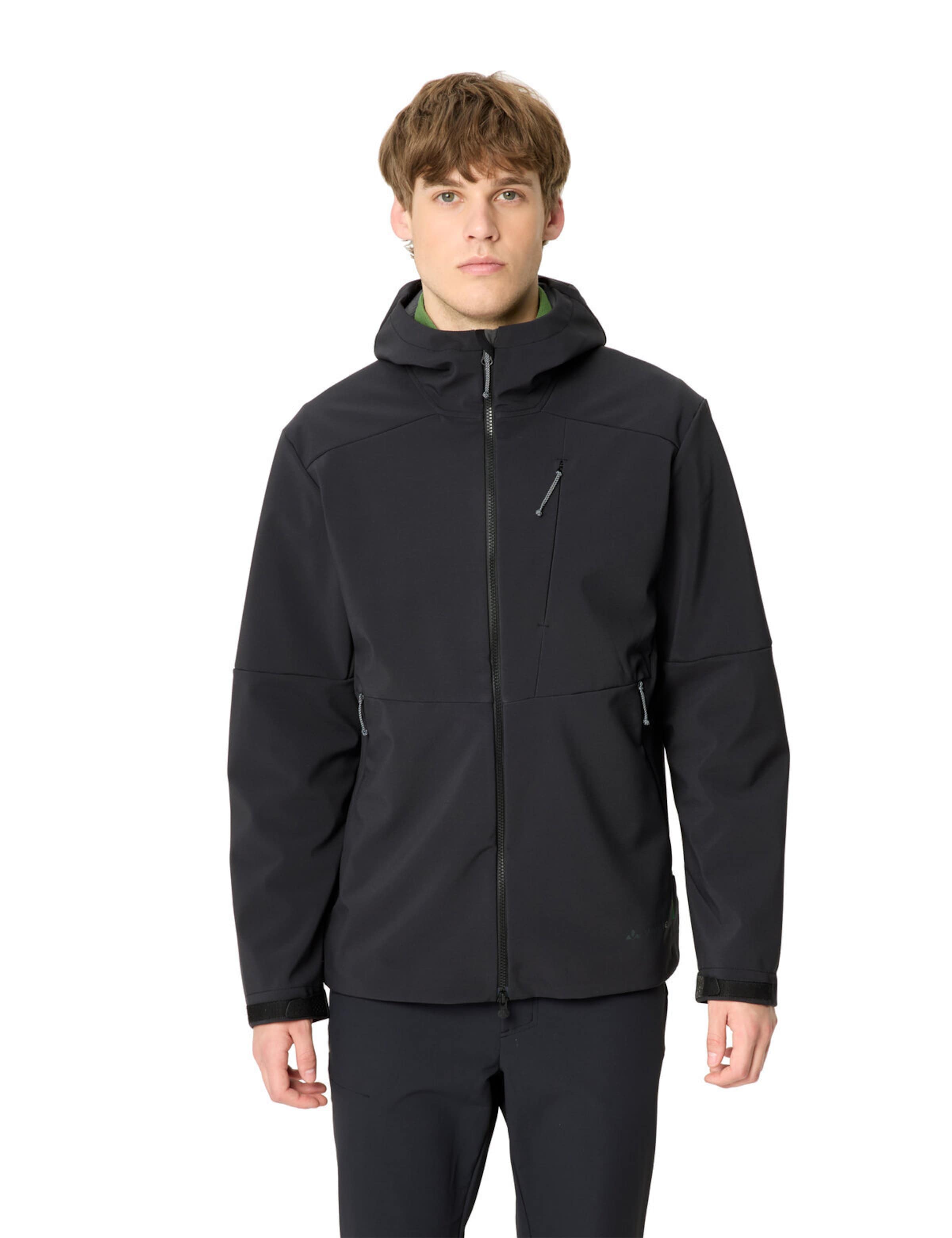 VAUDE Outdoorjas 'Roccia III' in Zwart: voorkant
