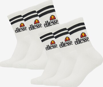 Calzino sportivo di ELLESSE in bianco: frontale