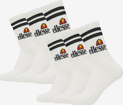 ELLESSE Sportsocken in orange / rot / schwarz / weiß, Produktansicht