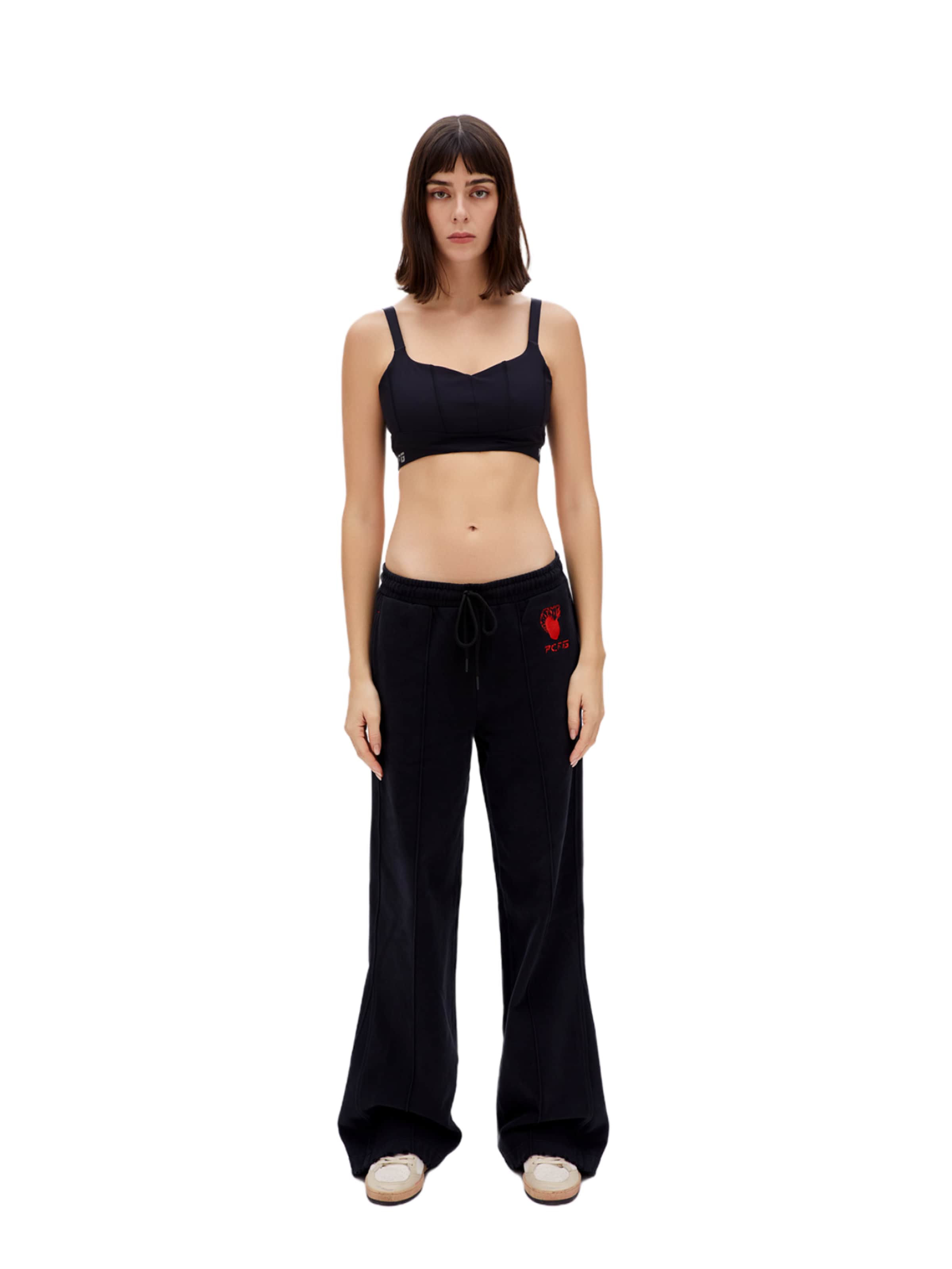 PCFG Regular Pants in Black: front