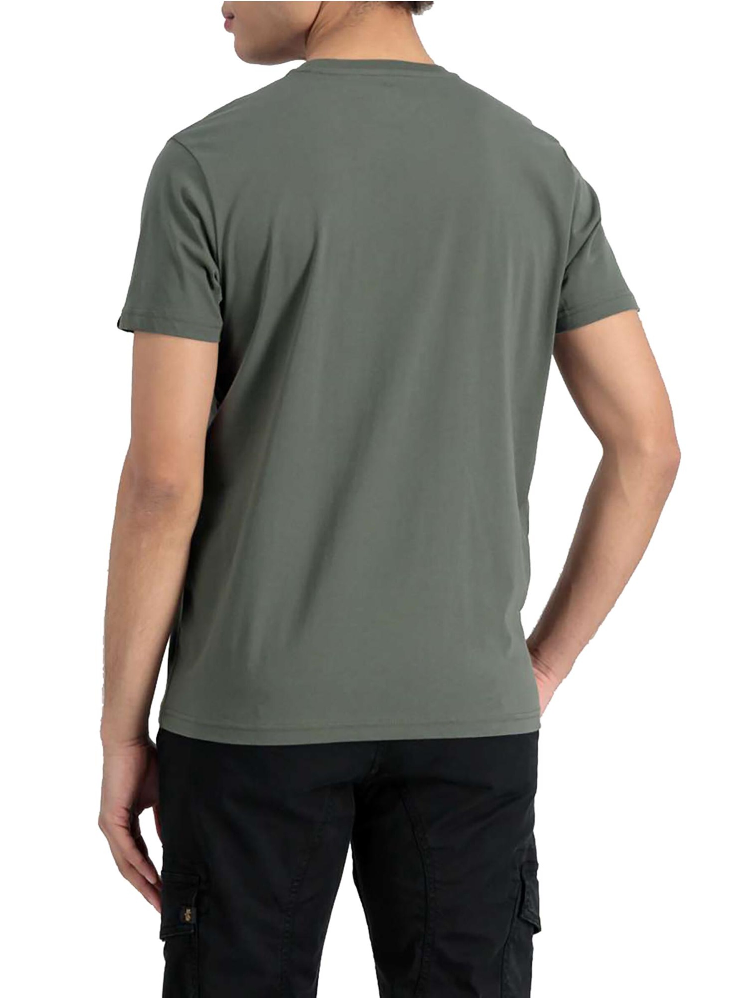 ALPHA INDUSTRIES Shirt 'Basic Rubber' in Green