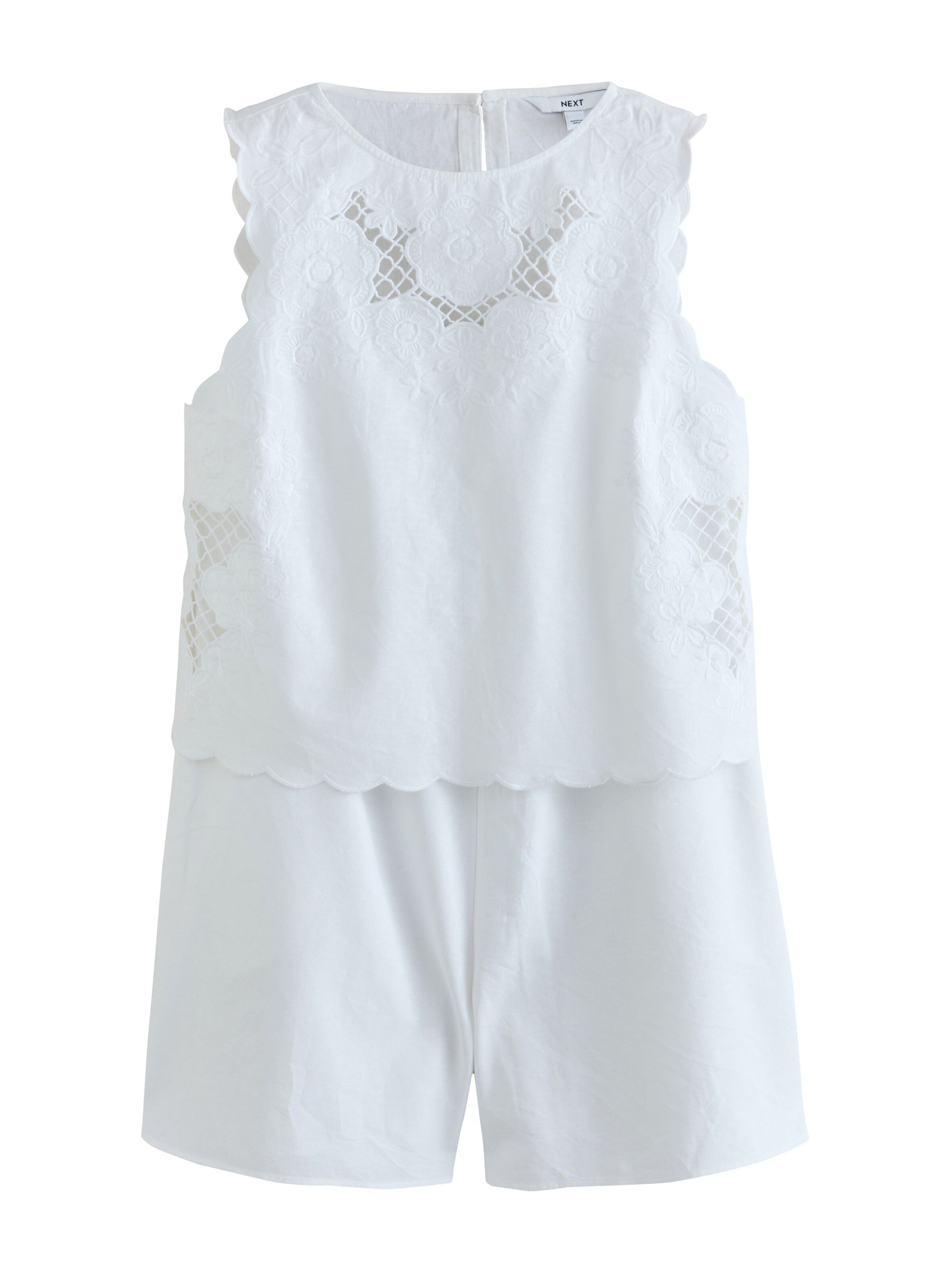 Tuta jumpsuit di Next in bianco: frontale