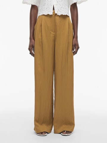 ROUGE EDIT Wide Leg Hose in Braun: Vorderseite