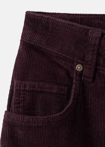 MANGO Wide leg Pants 'Newmaca' in Red