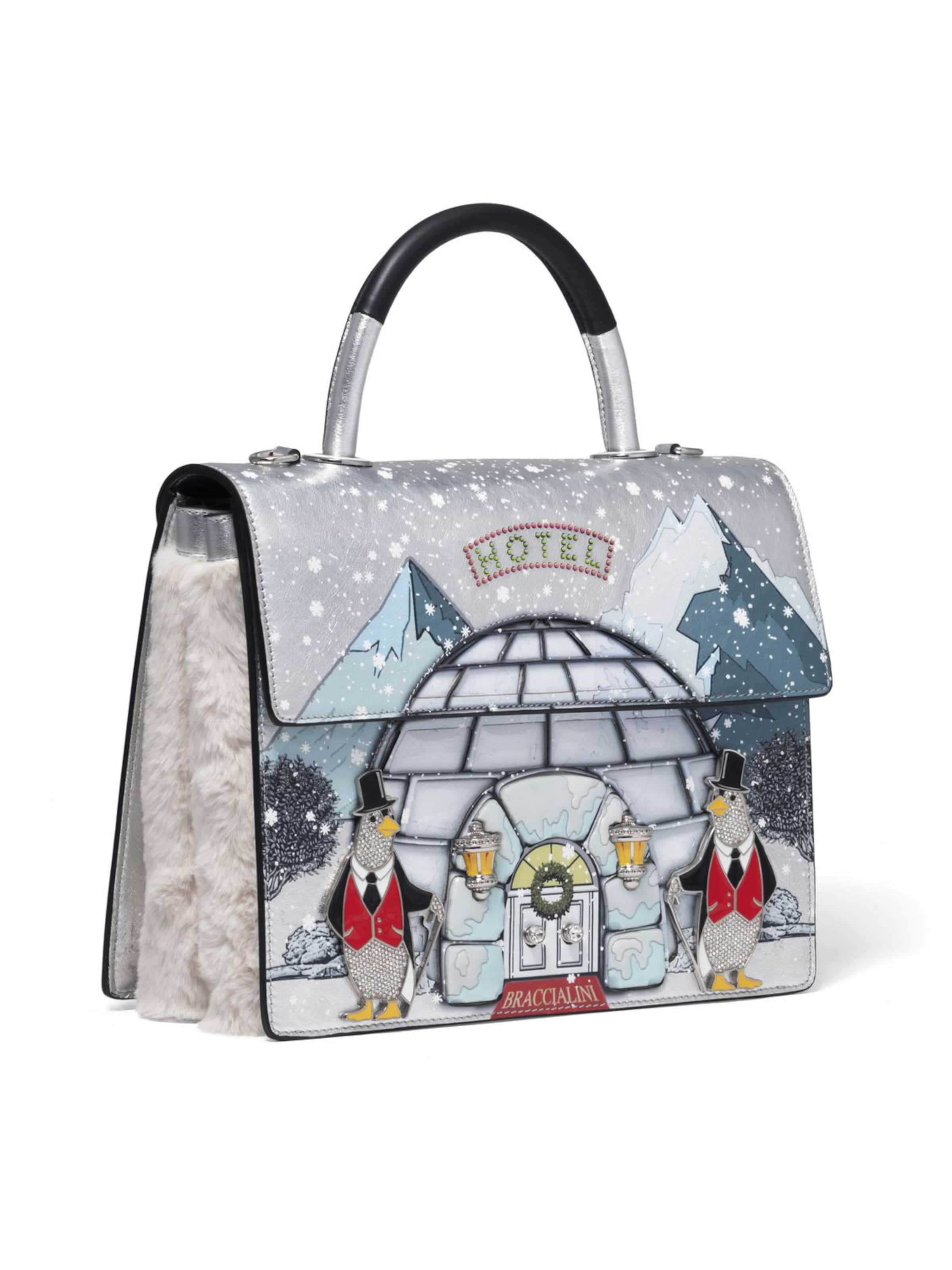 Braccialini Handtasche 'Audrey Igloo'‌‌‌‌‌‌‌‌‌‌ in Silber