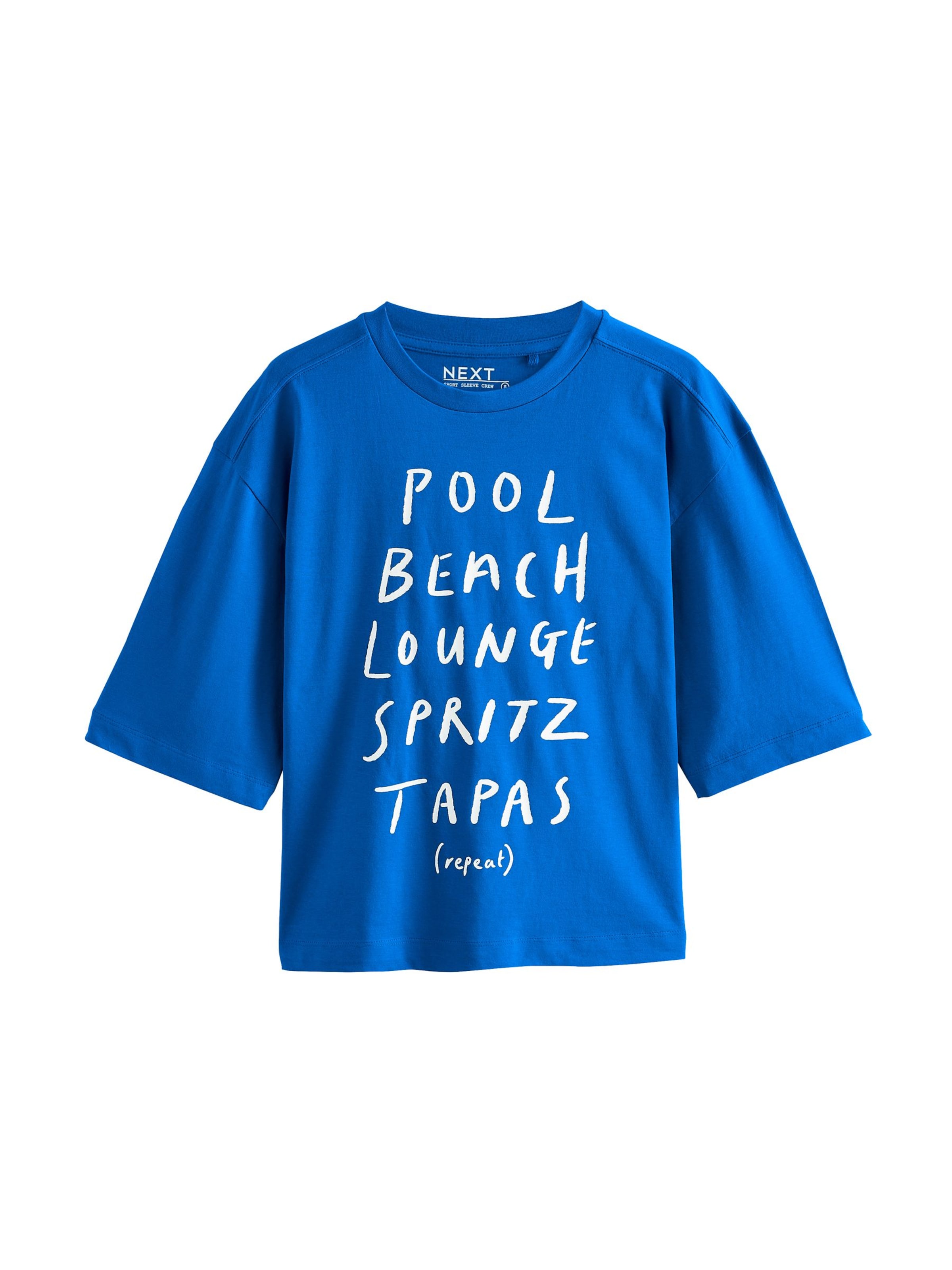 Next Тениска в синьо: отпред