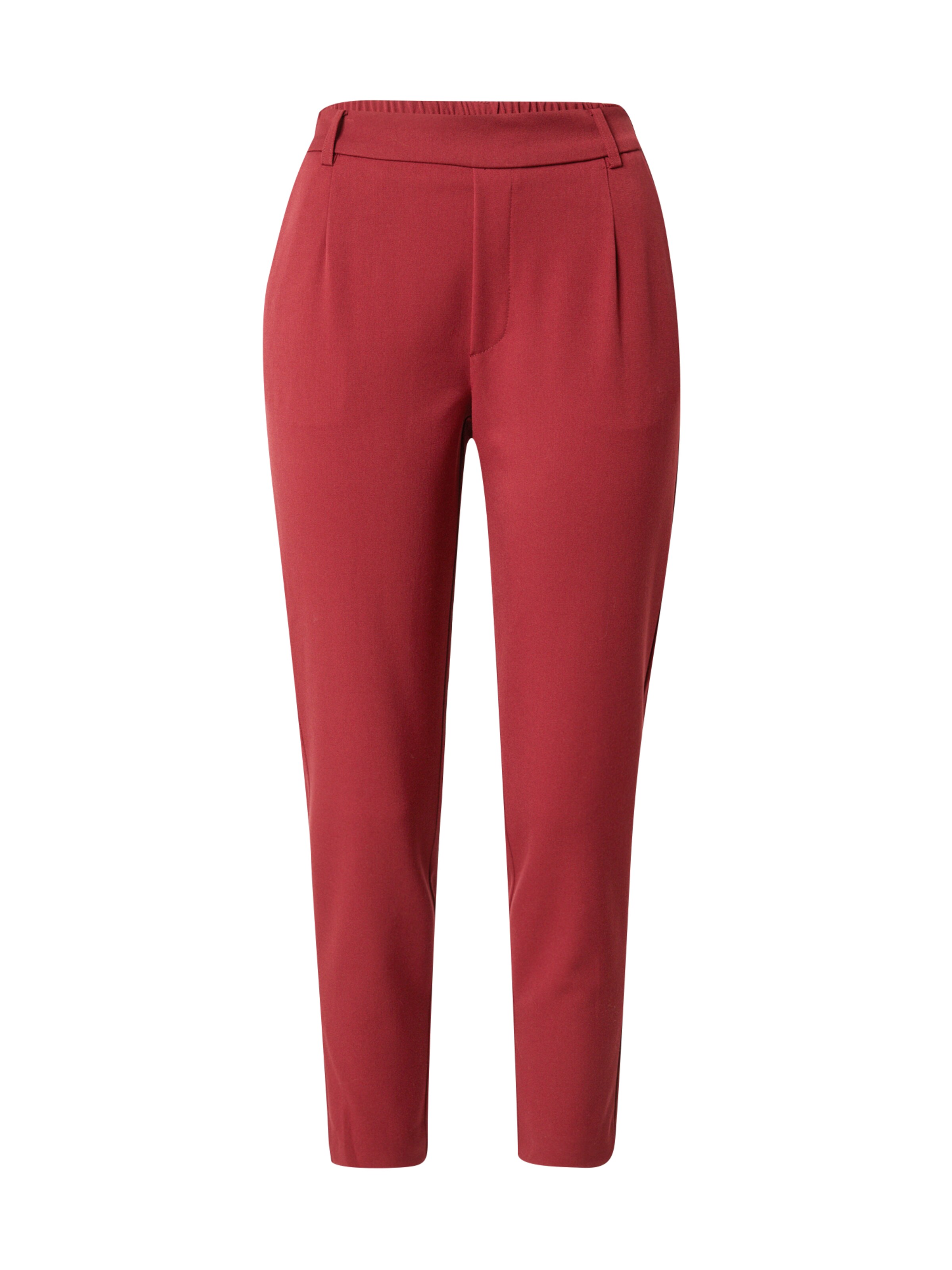 VILA Pleat-front trousers 'VIVarone' in Red: front