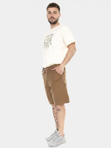 Baggy Pantaloni 'Double Knee Short Hamilton Brown /rinsed' di Carhartt WIP in marrone