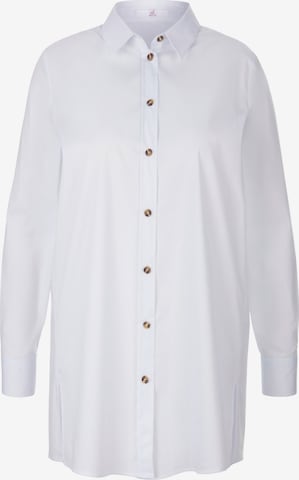 Emilia Lay Blouse in Wit: voorkant