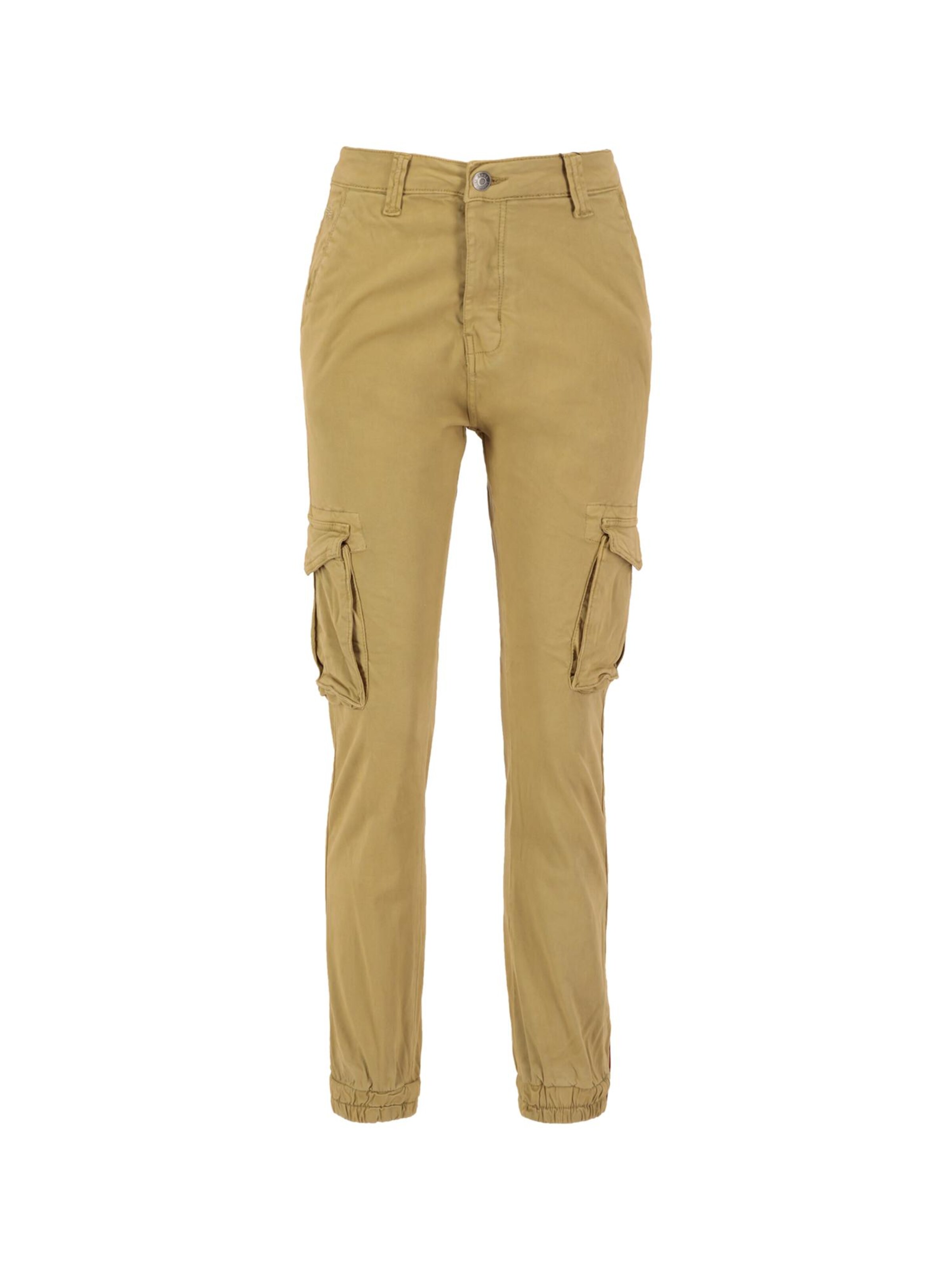 ALPHA INDUSTRIES Regular Cargo Pants 'Field' in Green: front