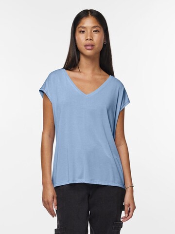 PIECES T-Shirt 'KAMALA' in Blau: Vorderseite