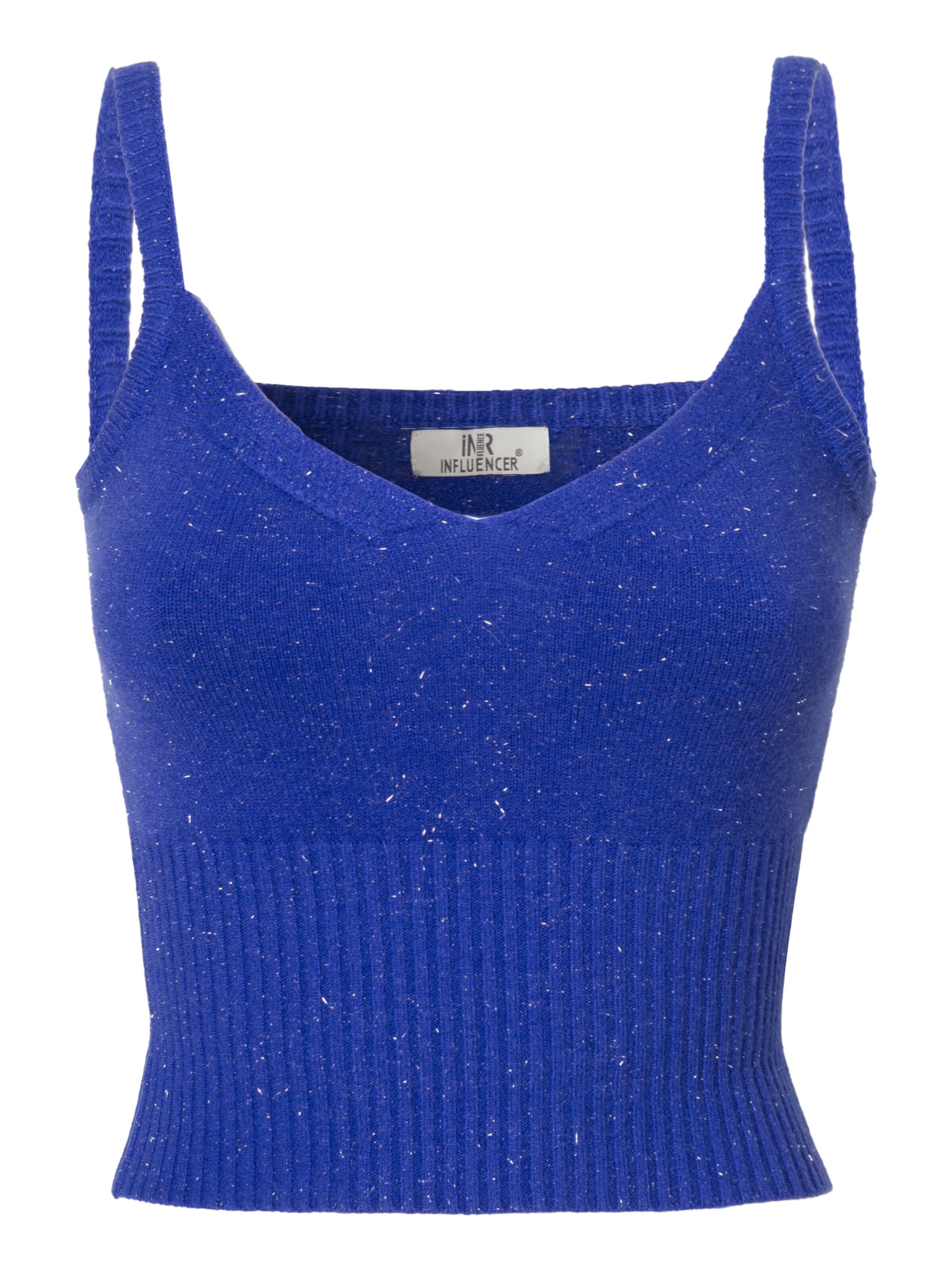 Influencer Sticktop i blå: forside