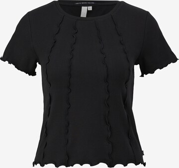 QS - Camiseta en negro: frente