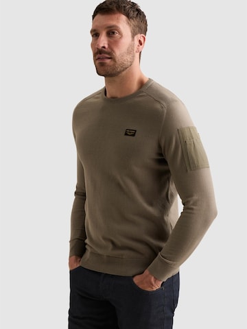 Pull-over 'American Classic pullover with flight pocket' PME Legend en vert : devant