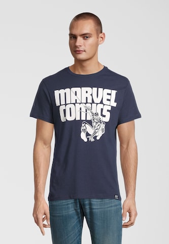 Recovered Shirt 'Marvel Comics Spidey' in Blue: front