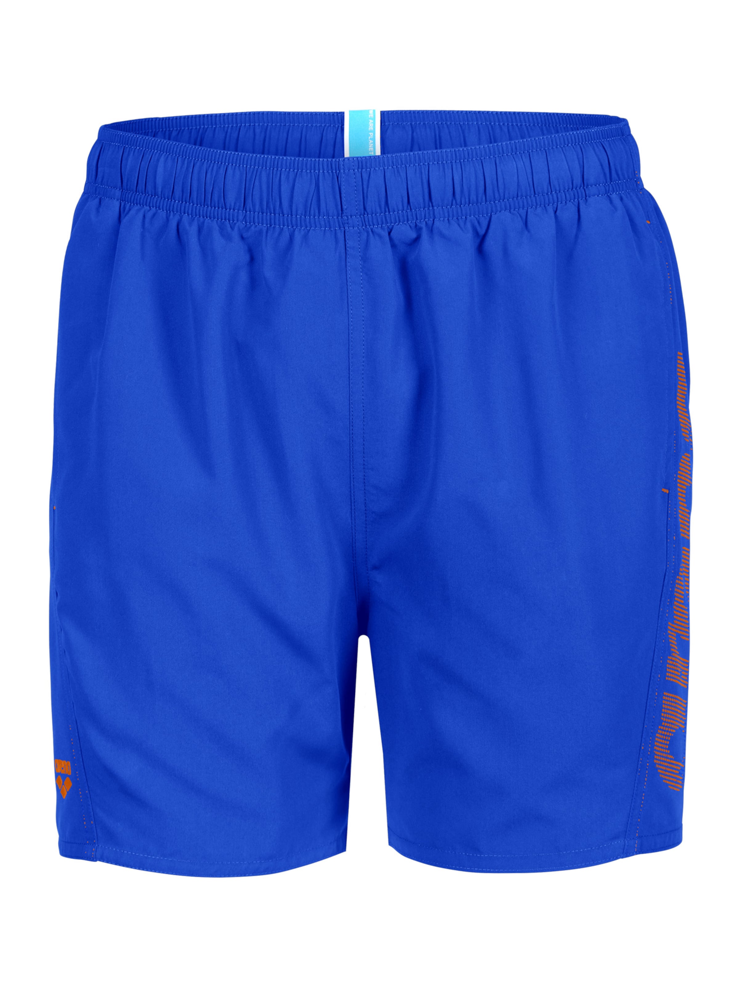 ARENA - Calções de banho 'Fundamentals Logo Boxer' em azul: frente