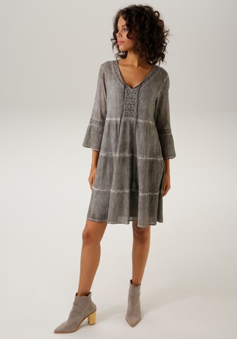 Aniston CASUAL Kleid in Grau