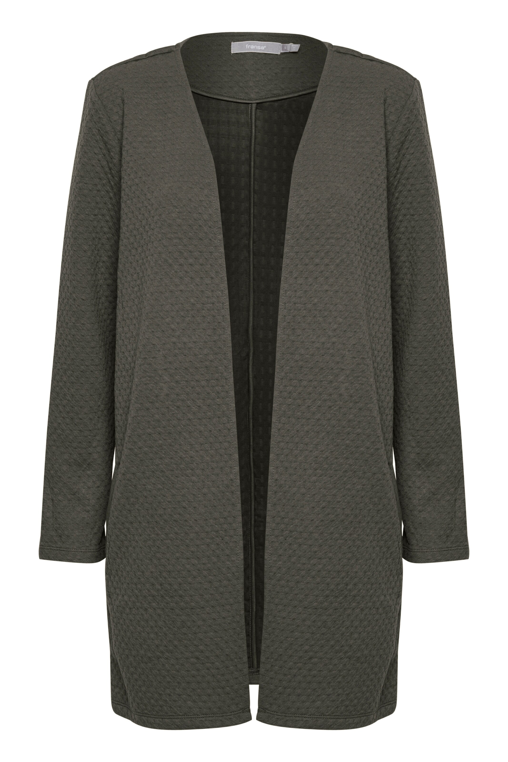 Fransa Gebreid vest 'Cecardi' in de kleur Groen, Productweergave