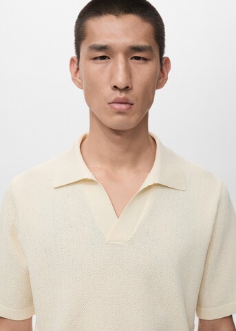 MANGO MAN Shirt in Beige