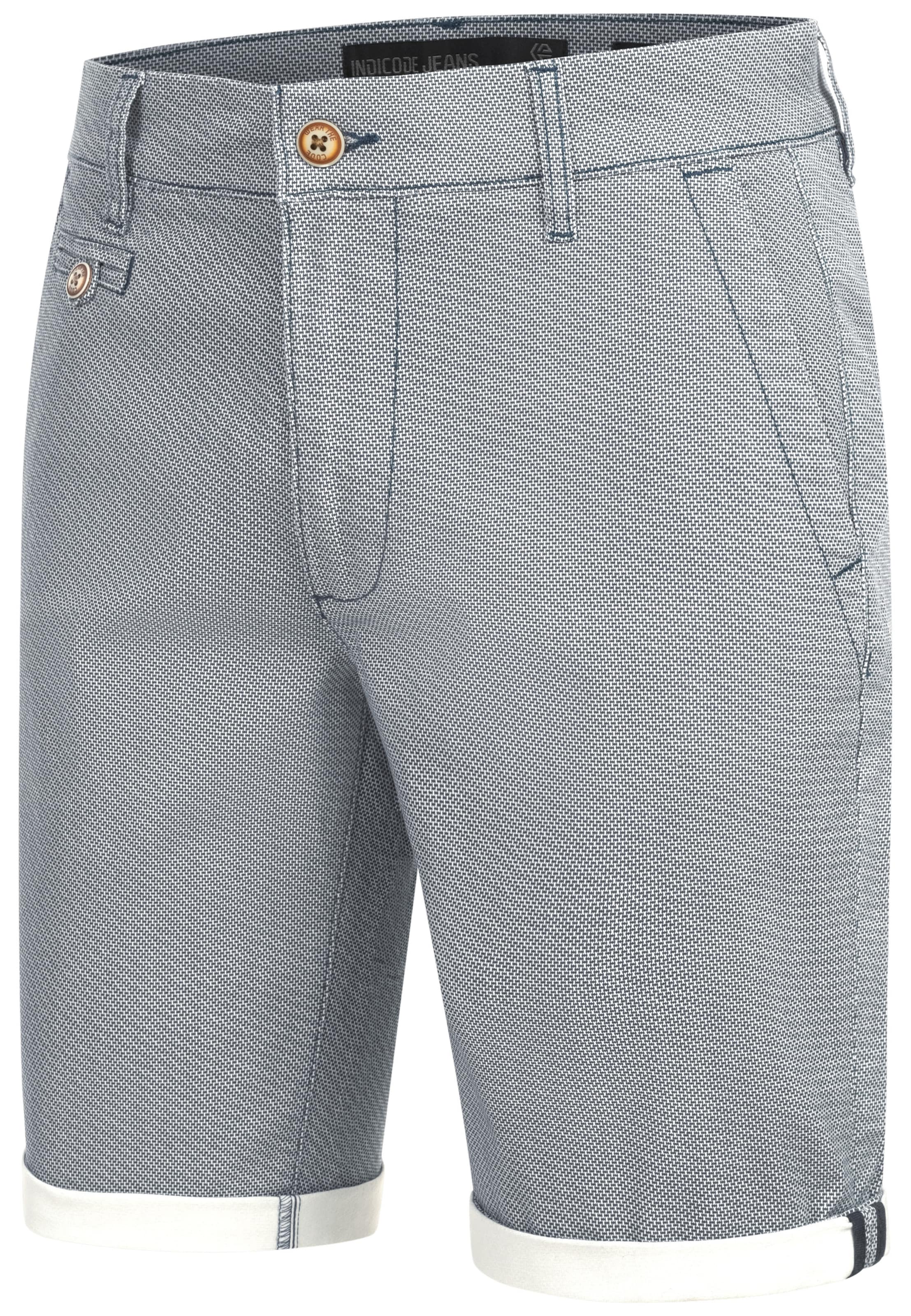 INDICODE JEANS Regular Trousers 'Cuba' in Blue