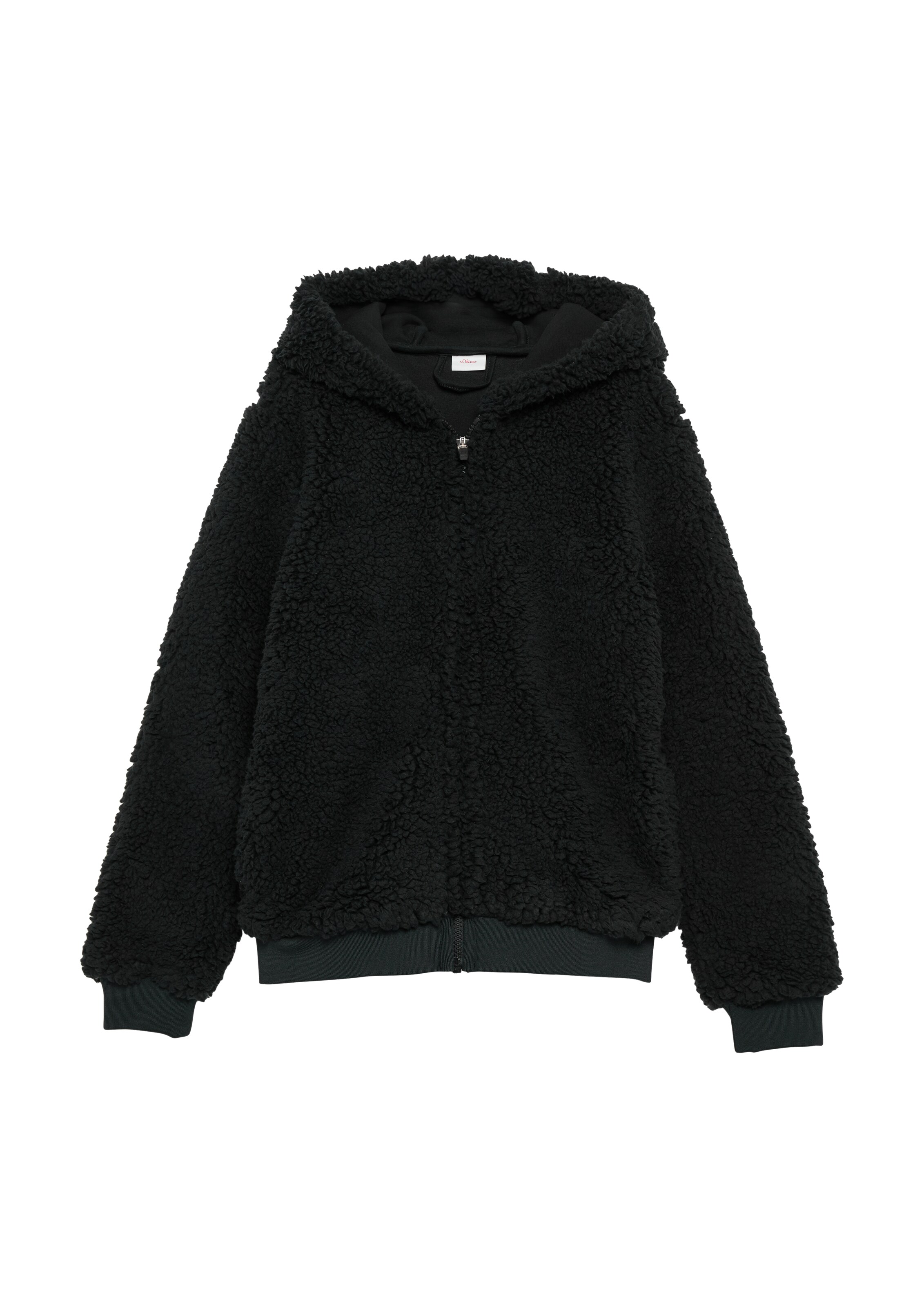 Veste en polaire s.Oliver en noir : devant