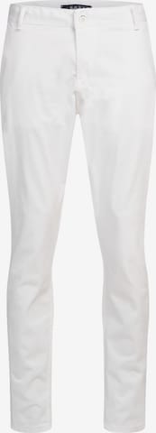 Indumentum Regular Chino Pants in White: front