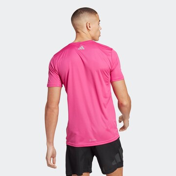 ADIDAS PERFORMANCE Performance Shirt 'Run Icons' in Pink