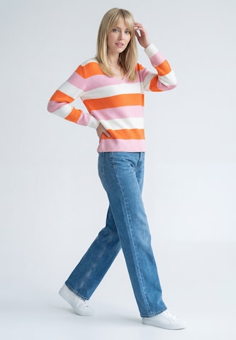 MIMO - Pullover 'Casual Knit' em laranja