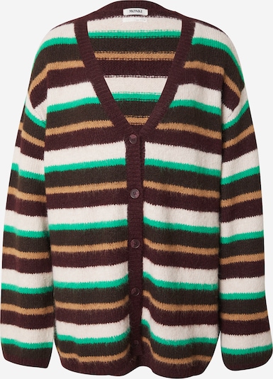 Kardiganas iš Monki, spalva – smėlio spalva / ruda / gervuogių spalva / balta, Prekių apžvalga